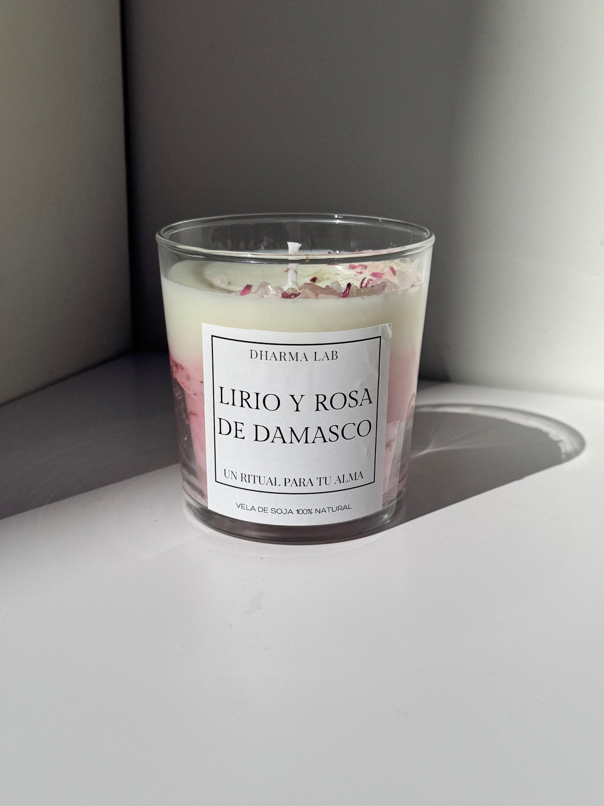 Vela Lirio y Flor de Damasco